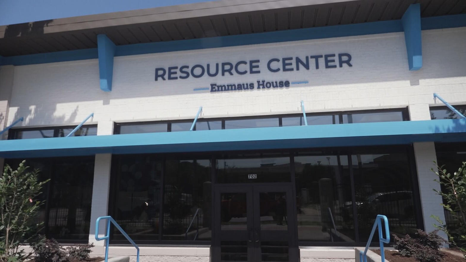Exterior of the Emmaus House Resource Center in Savannah